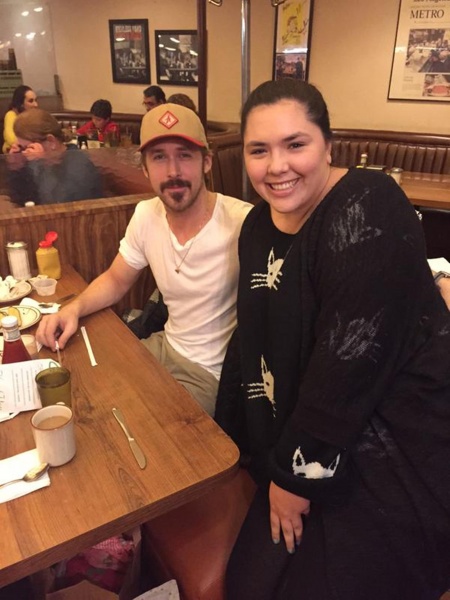2015 - January 16 - Ryan and a fan at the  Canter's Deli in LA
