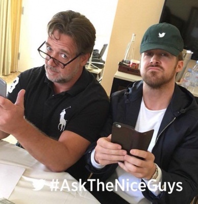 May 7 - At  the Beverly Hilton in LA - Instagram © theniceguys (official)
From the Live Twitter Session
